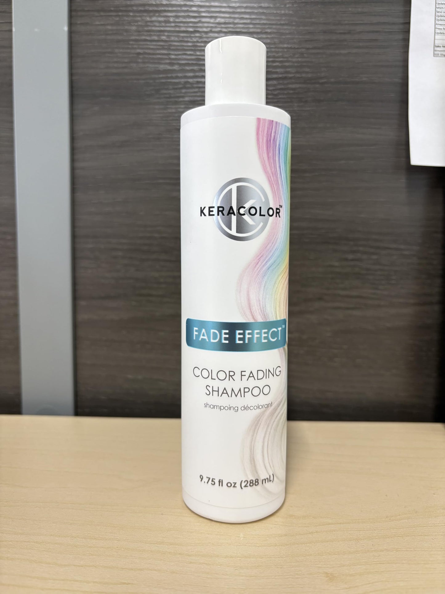 Keracolor Fade Effect Color Fading Shampoo, Gently Reduces Semi-Permanent Hair Color Intensity, 9.75 Fl Oz