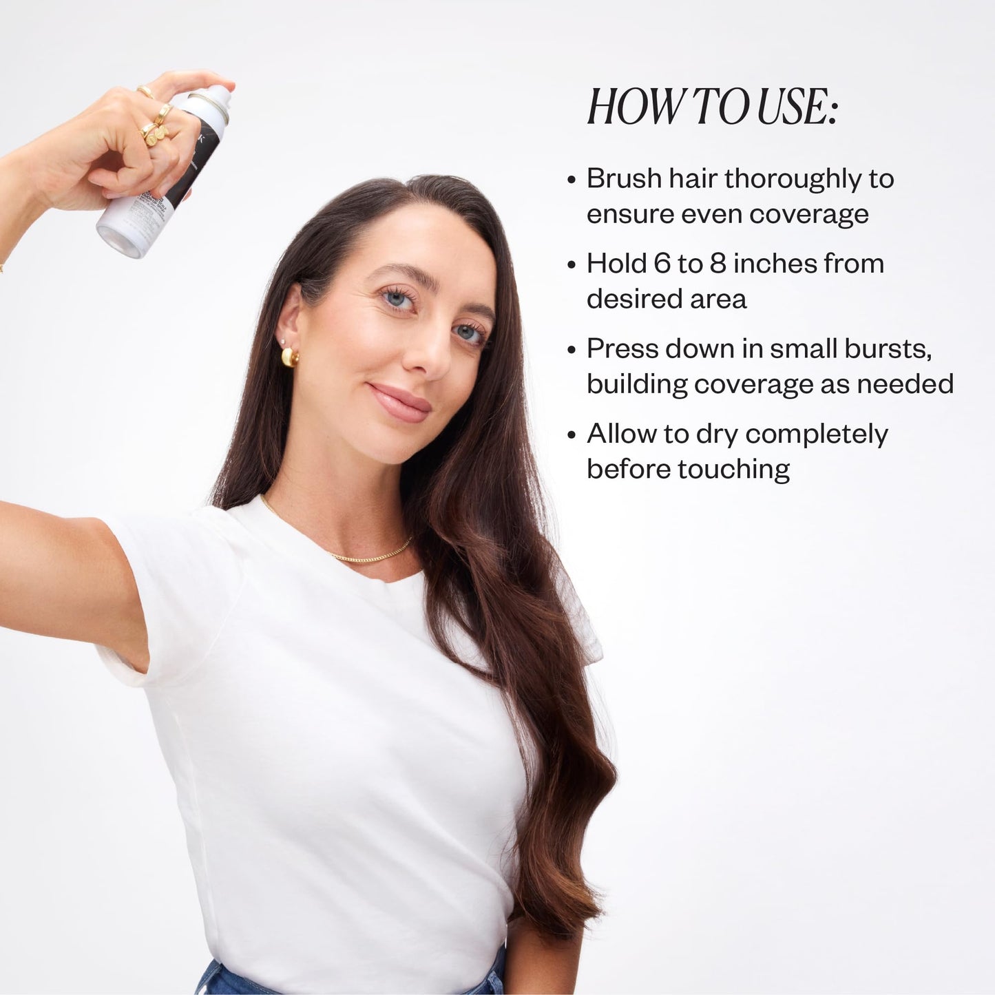IGK Never Miss Root and Scalp Touch-Up Spray for Gray Coverage – Dark Brown Hair Color, Sweat-Resistant, Waterproof, Natural-Looking Root Concealer, 2.0 oz