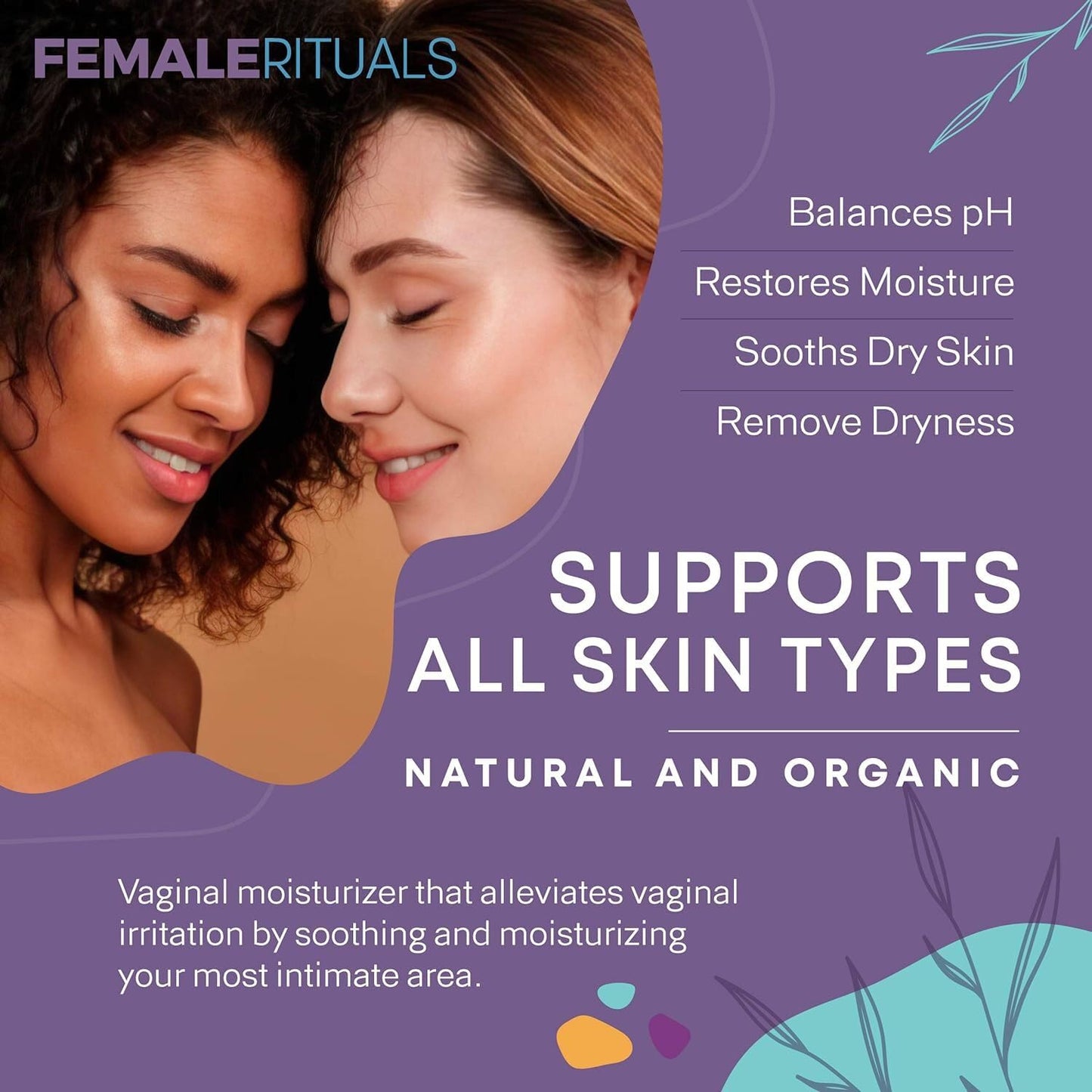 Intimate Vaginal Moisturizer for Women Clinically Tested for Dryness, Itching, Burning & Vagina Odor - All Natural Vaginal Moisture Cream for Feminine Care & Intimate Skin Care 4oz