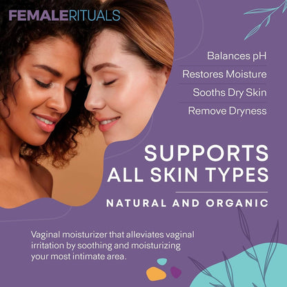 Intimate Vaginal Moisturizer for Women Clinically Tested for Dryness, Itching, Burning & Vagina Odor - All Natural Vaginal Moisture Cream for Feminine Care & Intimate Skin Care 4oz