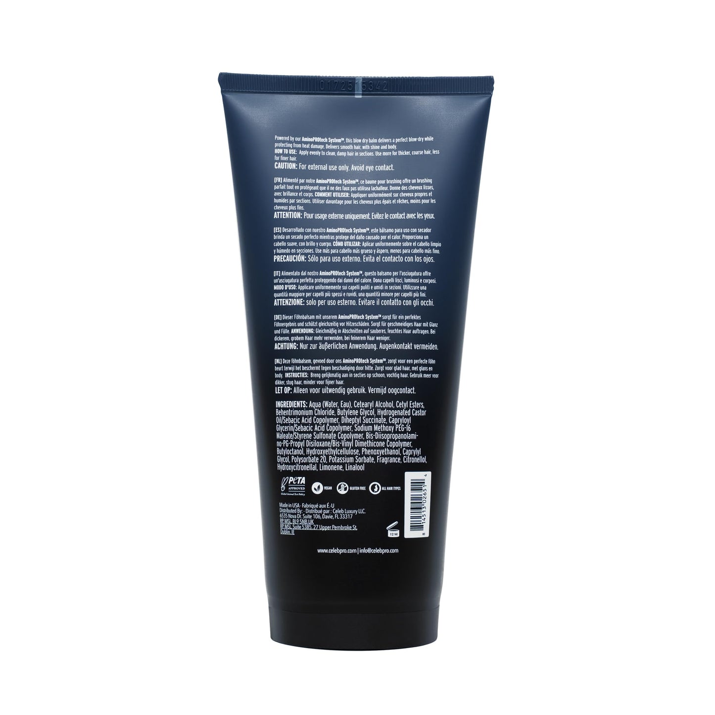 CelebPro BLOWN Blow Dry Cream, Heat Protectant Styling Cream for Frizz Free Hair, 6 oz