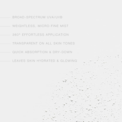 Hampton Sun SPF 15 Continuous Mist Sunscreen, Broad Spectrum UVA/UVB | Advanced Water + Sweat Resistance, Antioxidant-Rich Vitamin E + Aloe for Hydrated, Radiant Skin, Glowy Finish and Oil-Free.