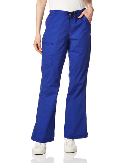 WonderWink womens Wonderflex Grace Women's medical scrubs pants, Galaxy Blue, XX-Small Petite US