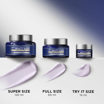 IT Cosmetics Confidence in Your Beauty Sleep Night Cream - Anti-Aging Face Moisturizer, Ceramides & Hyaluronic Acid, Visibly Improves Fine Lines, Wrinkles, Dryness, Dullness & Loss of Firmness