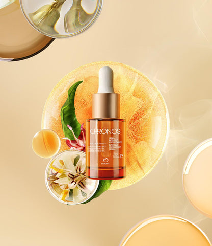 natura - Chronos Intensive Anti-Oxidant Serum - Brightening 15% Vitamin C Serum - Protects from Oxidation with Inga, Açaí & Cacau - Stimulates Collagen Vegan & Cruelty-Free Skincare - 15ml