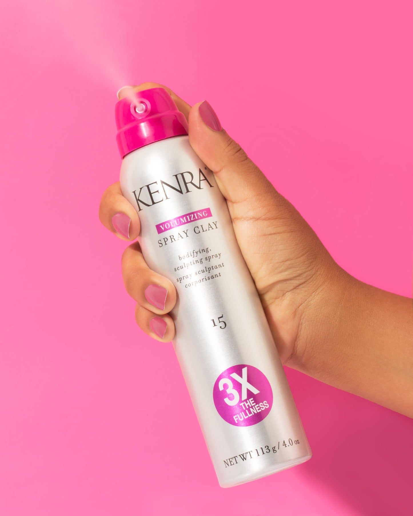 Kenra Volumizing Spray Clay 15 | Bodifying, Fullness Spray | 3X The Fullness | Medium Hold | Provides Texture & Volume With A Long-Lasting Finish | All Hair Types