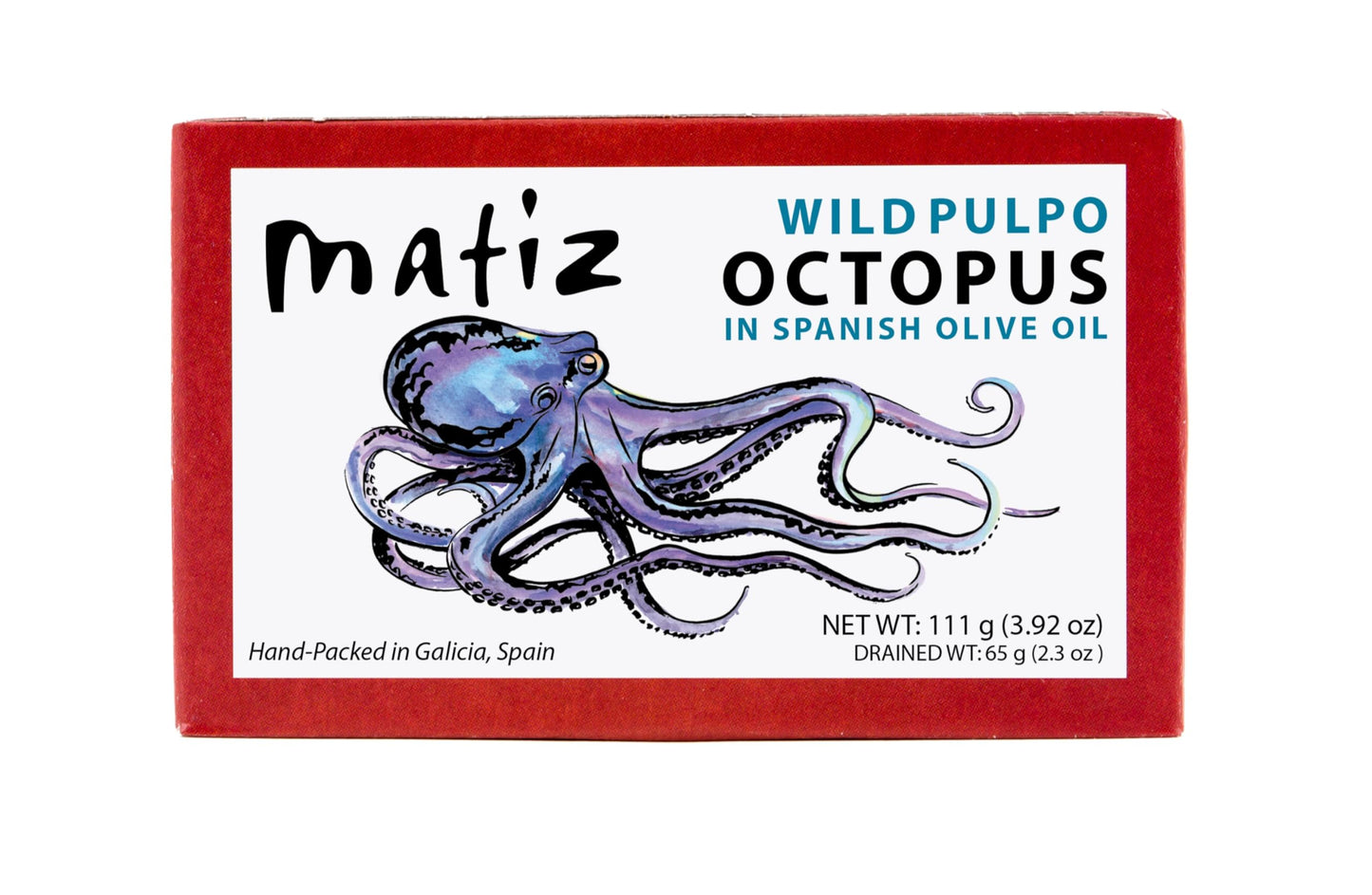 Matiz Pulpo Wild-Caught Pulpo Spanish Octopus in Olive Oil 4.0 Oz