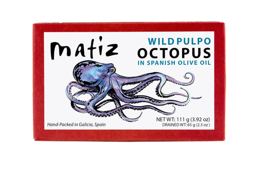 Matiz Pulpo Wild-Caught Pulpo Spanish Octopus in Olive Oil 4.0 Oz