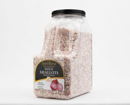 GranAroma Freeze Dried Shallots, Savory Flavor, Sauces & Soups, Versatile Ingredient (1.25 Pound)