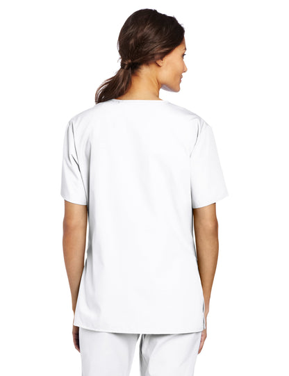WonderWink womens Origins Bravo V-Neck Top, White, XX-Small