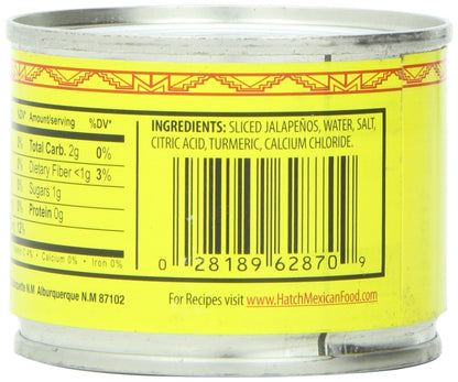Hatch Chile Company Hatch Nacho Sliced Jalapenos, 4-Ounce (Pack of 12)