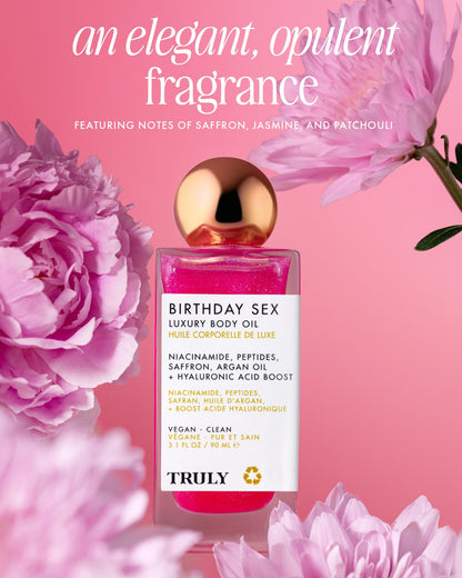 Truly Luxury Body Oil | Hydrating & Illuminating with Natural Shimmer | For Smooth, Glowing Skin and Long-Lasting Fragrance