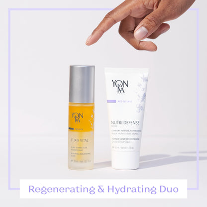 Yonka Nutri-Defense Creme, Nourishing Dry Skin Facial Moisturizer, Rich Shea Butter Treatment Cream with Prebiotics and Probiotics, Dry and Sensitive Skin, Paraben-Free