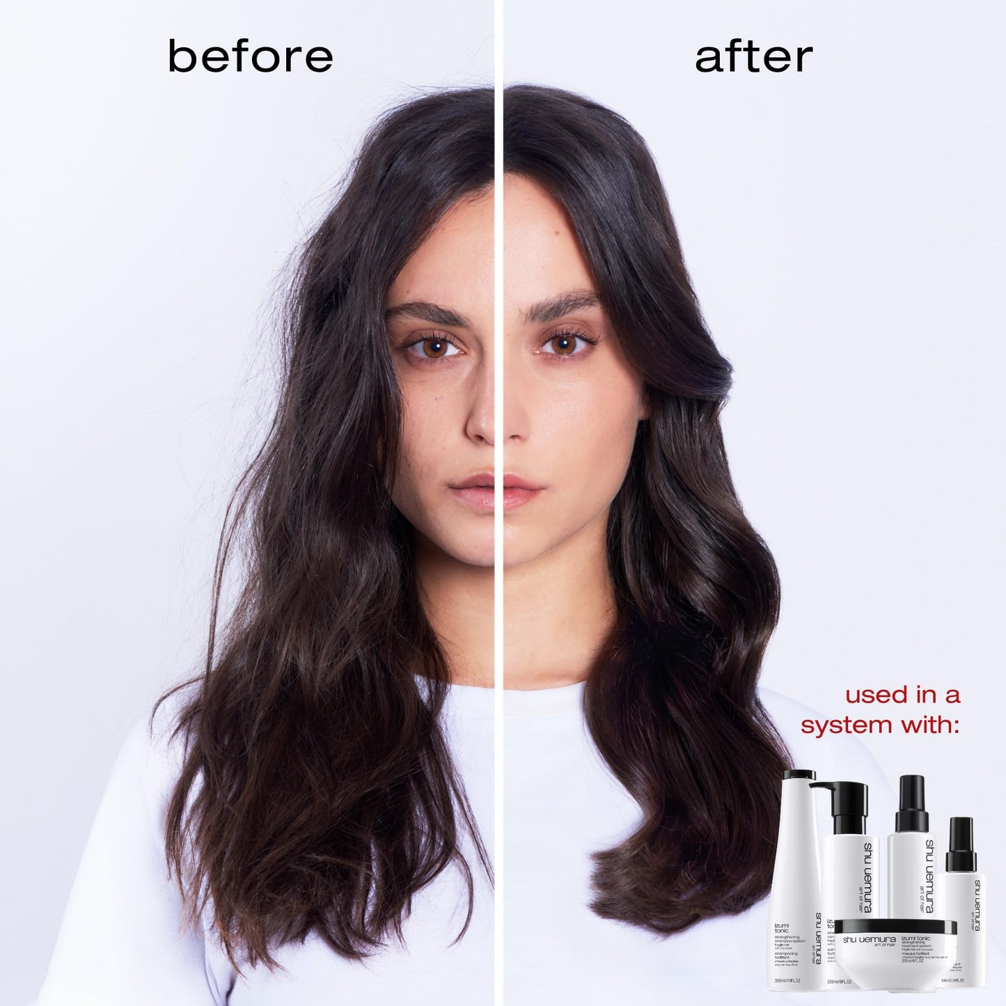 shu uemura art of hair Izumi Tonic Strengthening & Thickening Rice Water Treatment - Leave-In Hair Treatment, Hydrates and Repairs Damaged Hair, With Japanese Rice Water