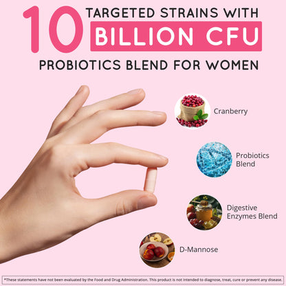 Happy Healthy Hippie Vaginal Probiotics for Women & Organic Maca Root Capsules