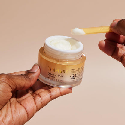 TONYMOLY Timeless Ferment Snail Cream 10.4 oz – 70% Gold Fermented Snail Mucin Face Cream for Hydration, Barrier Repair & Anti-Aging – K Beauty Moisturizer for Radiance, Firmness & Nourished Skin