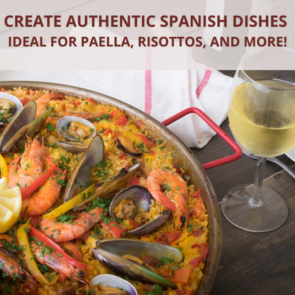 ARROZ TARTANA Authentic Albufera Spanish Paella Rice Imported from Spain, Great for Risotto, Seafood and Mediterranean Dishes (2.2 LB Bag, 2-Pack)
