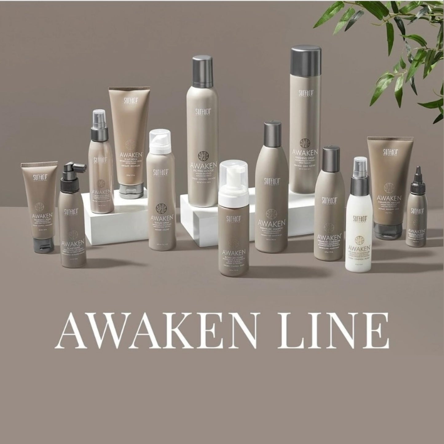 SURFACE Hair Awaken Thickening Blow Dry Foam, Protect, Strengthen Fine & Fragile Hair, 5 Fl. Oz.