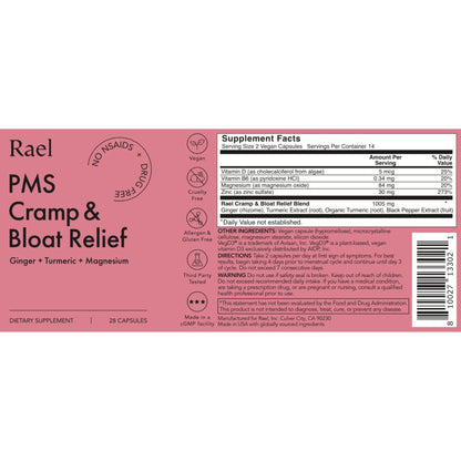 Rael Bundle - Compact Applicator Tampons Made with Organic Cotton, Multipack (Regular & Super, 36 Count) & PMS Supplement for Women (28 Capsules)