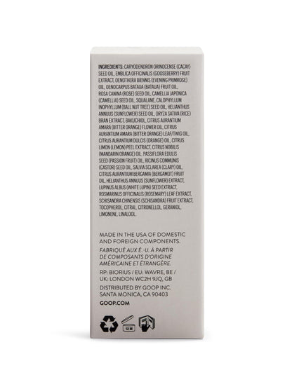 goop Beauty Nutrient Face Oil | Anti Aging Moisturizer for Smooth Skin Texture & Wrinkles | Bakuchiol, Cacay, & Organic Amla | 1 fl oz