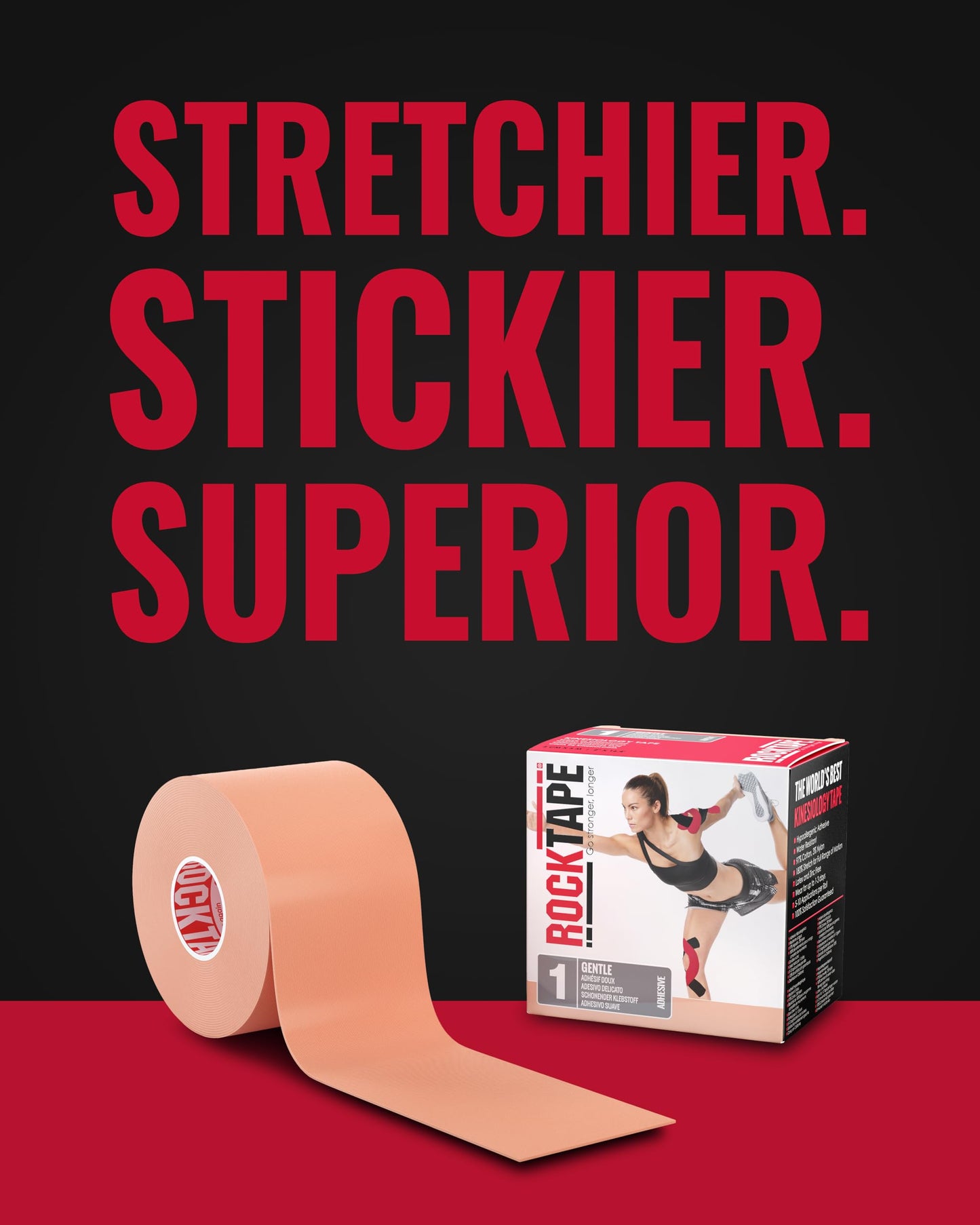 RockTape RX Sensitive-Skin 2-Inch Kinesiology Tape