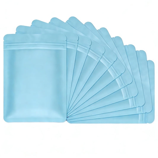 Disposable Sanitary Hygiene Disposal Bags for Bag Period Tampon Napkin Trash, 100pcs, Discreet Privacy Cover, Stylish Look, Self-Adhesive Seal,Portable for Purse, Bathroom, School, Travel (Sky blue)