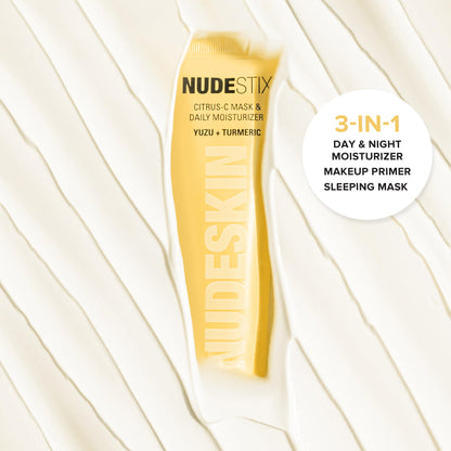 Nudestix Citrus-C Mask & Daily Moisturizer – 2-in-1 Hydrating Vitamin C Cream with Yuzu & Turmeric | Clean Beauty, Brightening Face Moisturizer for Glowing Skin | Vegan & Cruelty-Free