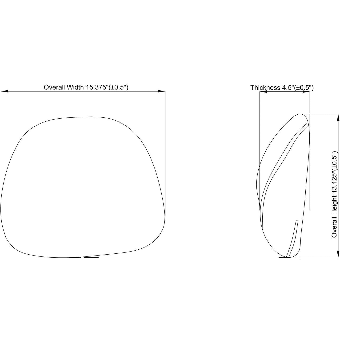 Lorell Ergo Fabric Lumbar Back Support