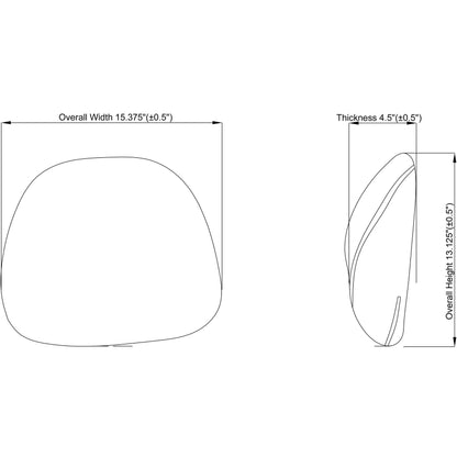 Lorell Ergo Fabric Lumbar Back Support