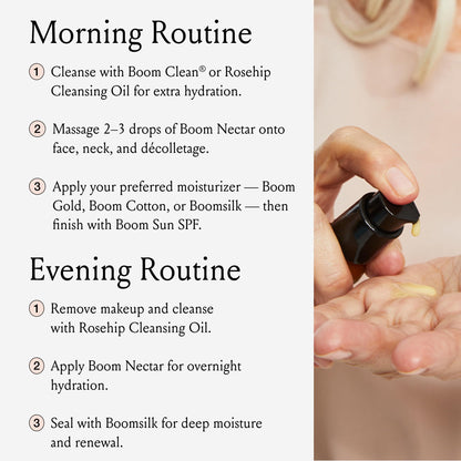 Boom Nectar ® Deep Moisturizing Eye & Face Serum for Sensitive Skin, Facial Serums for Aging Skin to Hydrate and Renew Complexion, Vitamin C Serum from BOOM Beauty by Cindy Joseph - 1.7 Oz