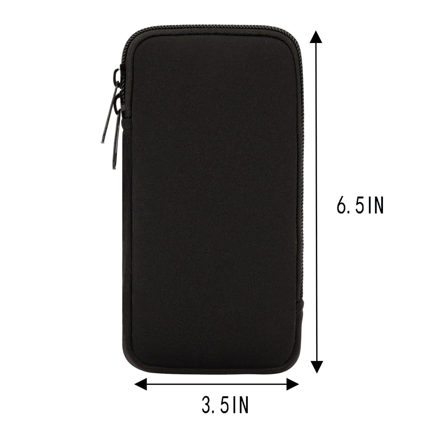 Tampon Storage Bag, Neoprene Tampon Organizer Case with Zipper Small Pouch for Feminine Products Portable Period Bags for Women,Ladies (Black)