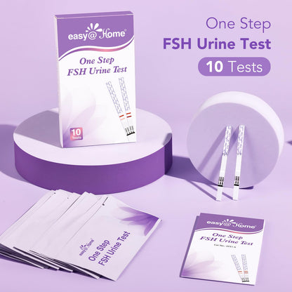 Easy@Home FSH Test Kit: 10 FSH Test Strips for Women – Track Hormone Levels and Support Fertility Planning at Home