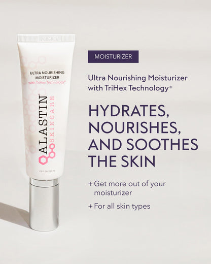 ALASTIN Skincare Ultra Nourishing Face Moisturizer Cream (2 oz) | Daily Hydrating Lotion For Dry Skin | Supports New Collagen & Elastin Production