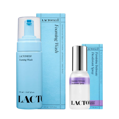 LACTOMEDI Feminine Foaming Wash & Intimate Deodorant Spray Sweet Berry