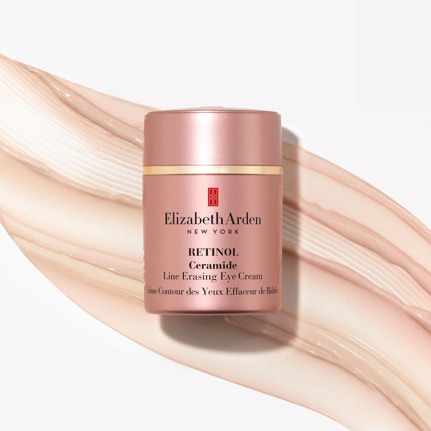 Elizabeth Arden Retinol Ceramide, Fine Line and Wrinkle Erasing Eye Cream with Anti-Aging Skin Care with Vitamin E, Hyaluronic Acid & Niacinamide, 0.5