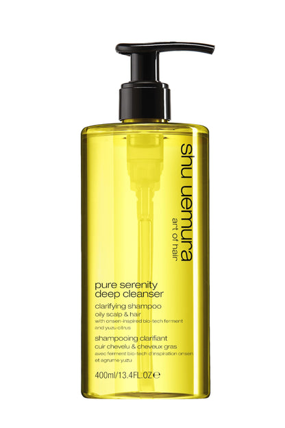 shu uemura art of hair Pure Serenity Clarifying Shampoo - Removes Dirt and Product Buildup, Balances and Removes Excess Oil, 13.4 Fl Oz