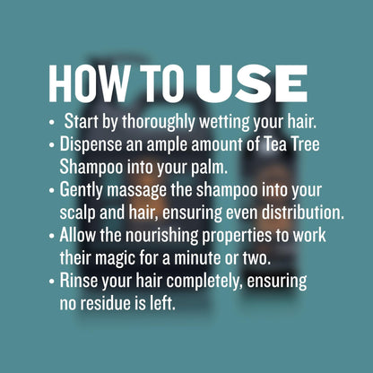 GIBS Grooming Tea Tree Shampoo - Sulfate and Paraben Free