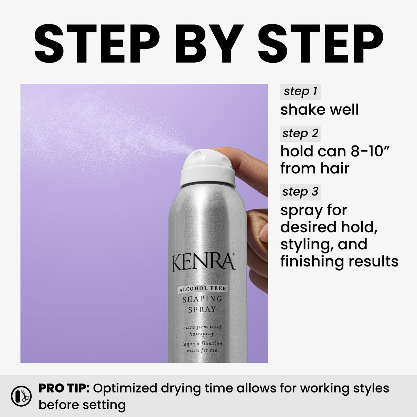 Kenra Shaping Spray 21 | Alcohol Free Hairspray | Max Moisture Retention | Extra Firm Hold & High Shine | Optimal Working Time | All Hair Types