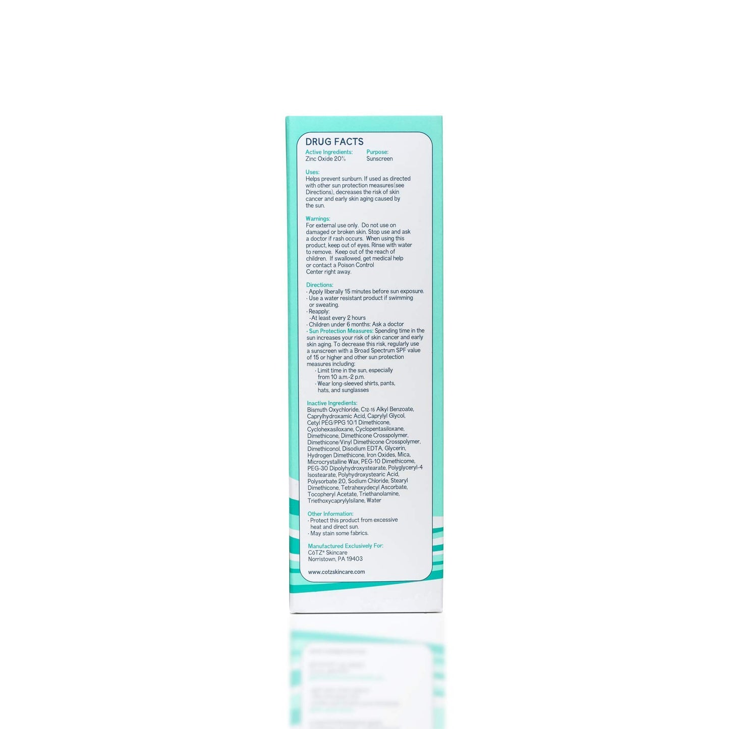 CoTZ Skincare | Flawless Complexion | Lightly Tinted | Facial Mineral Sunscreen Broad Spectrum SPF 50; 2.5 oz / 70 g