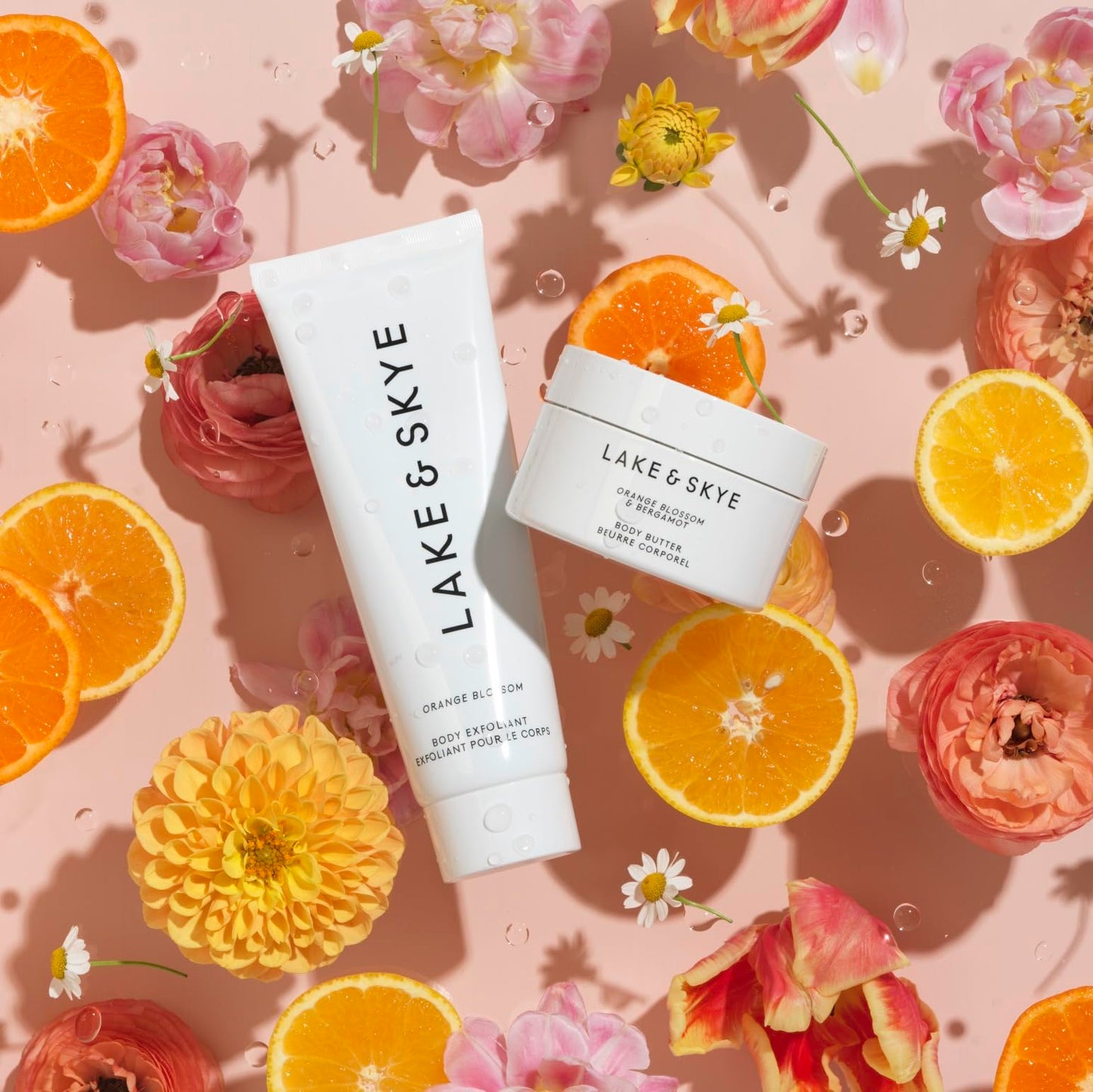 Lake & Skye Orange Blossom + Bergamot Body Butter – 4.94 oz Hydrating, Essential Oils, Vegan