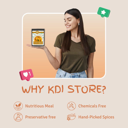 KDI Store Dal Tadka, Ready to Eat Indian Lentil Curry, USDA Organic, Freeze Dried, Fully Cooked, 55g