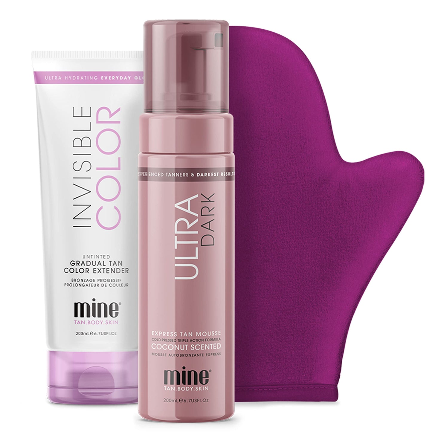 MineTan | Self Tan Bundles | Everything for a Full Body Glow in a Kit, Get Sun-Kissed, Streak-Free Results with Applicator Mitt; Ultra Dark Tan Results; Vegan Friendly, Cruelty Free