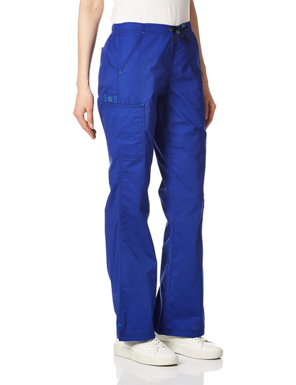 WonderWink womens Wonderflex Grace Women's medical scrubs pants, Galaxy Blue, XX-Small Petite US
