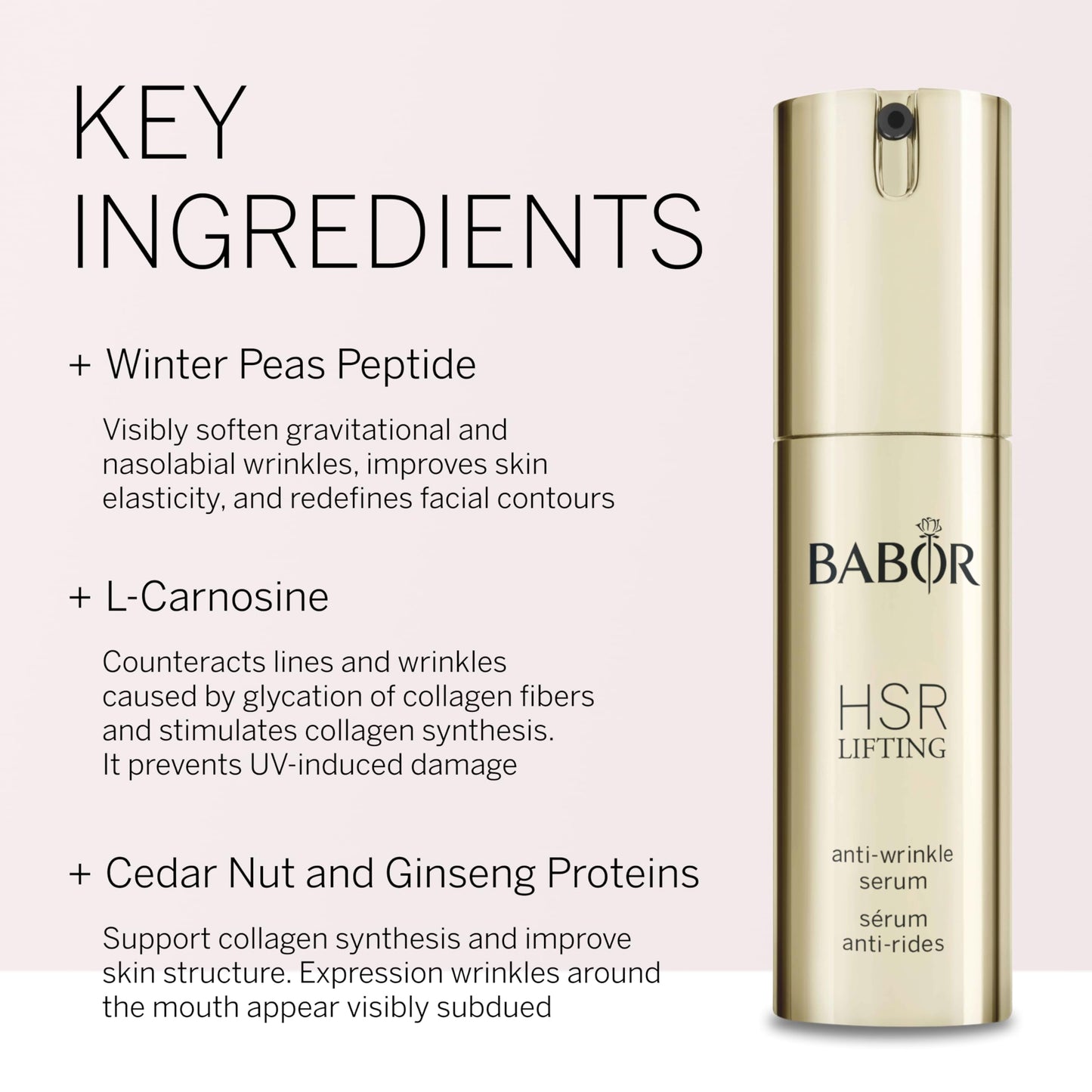 BABOR HSR Lifting Anti Wrinkle Serum | Moisturizing Serum Instantly and Visibly Tightens and Lifts | Slows Formation of New Wrinkles | Clean and Vegan