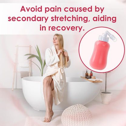 Peri Bottle, Peri Bottle for Postpartum Care, for Women and Men with Hemorrhoids, for Cleansing After Birth, Portable Travel Bidet Sprayer-Pink