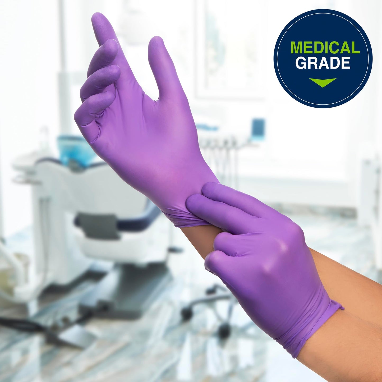 HALYARD PURPLE NITRILE Gloves Powder Free Disposable Medical Exam Gloves