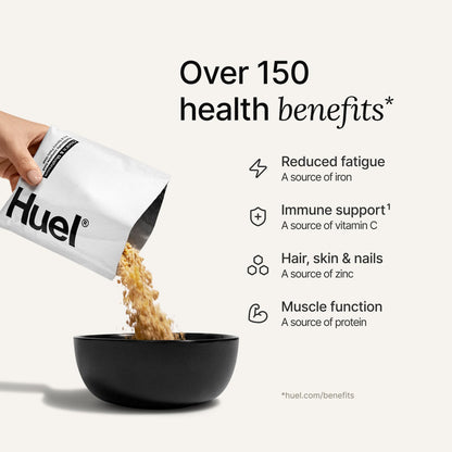 Huel Hot and Savory Meal Packs | Chick'n & Mushroom | Up to 25g Protein Plant Based Instant Meal | 27 Vitamins and Minerals | 100% Nutritionally Complete | 7 Pack