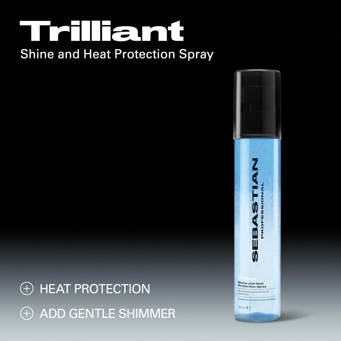 Sebastian Professional Styling Trilliant Spray | Thermal Heat Protection Hair Styling Spray | Adds Body & Shine with Light Conditioning | 5.07 fl oz | Packaging May Vary