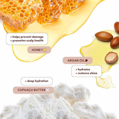 Mizani Moisture Fusion Intense Moisturizing Mask - Hydrating Hair Mask for Dry and Curly Hair, Deep Conditioning Treatment with Argan Oil, Sulfate-Free