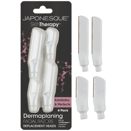 JAPONESQUE SKINTherapy Dermaplaning Facial Razor Replacement Head, Superior Japanese Blades for Precision Exfoliation and Hair Removal